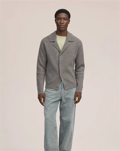 NN.07 - Shane Rib Wool Cardigan - Mable Husk